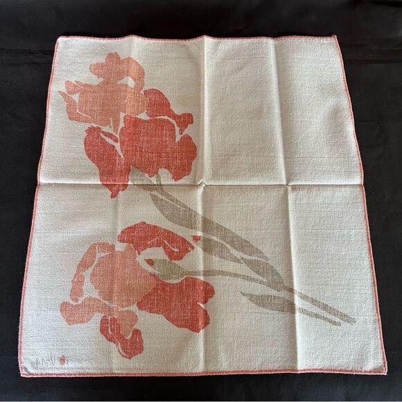 Vintage 70s Vera Neumann Floral Print Cloth Napkins Set of 6 - Picture 6 of 8